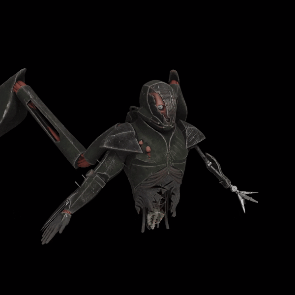 Cyborg Dinosaur Hunter character made for the SEA art challenge