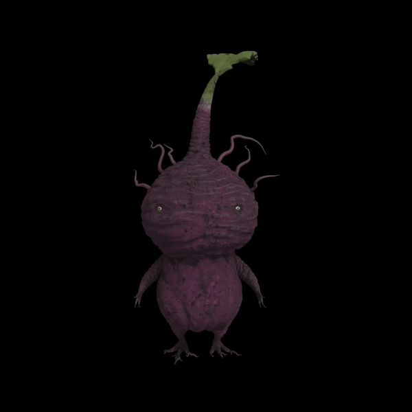 Nintendo's Purple Pikmin in gritty aesthetic